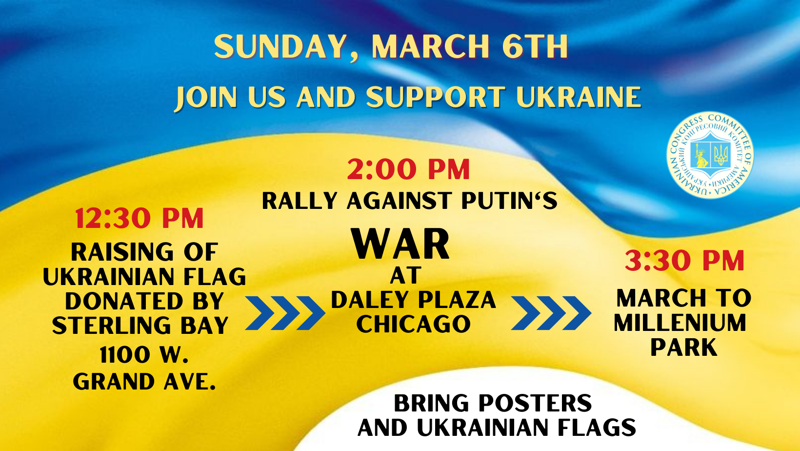 Featured image for “Ukrainians and Friends Support Ukraine on March 6, 2022”