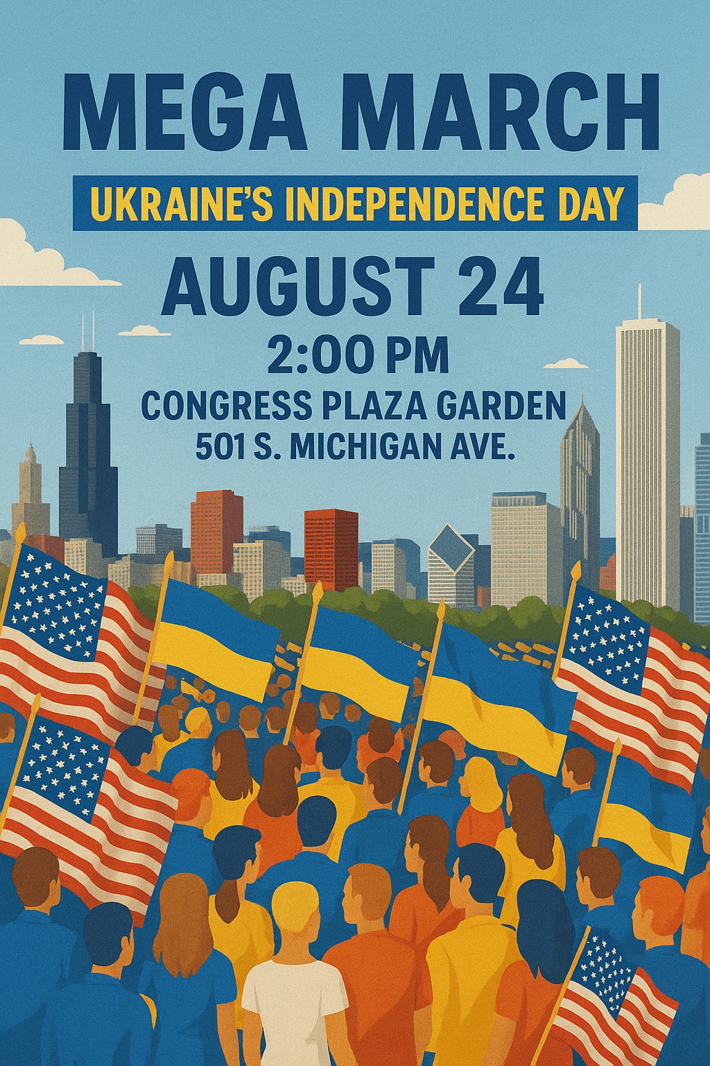 Featured image for “Mega March and Rally for Ukraine’s Independence Day”
